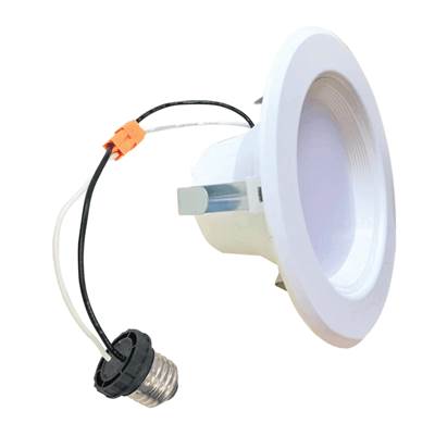 Bulbrite 4" LED Downlight Retrofit - 9W, 4000K, Dimmable, JA8 in White
