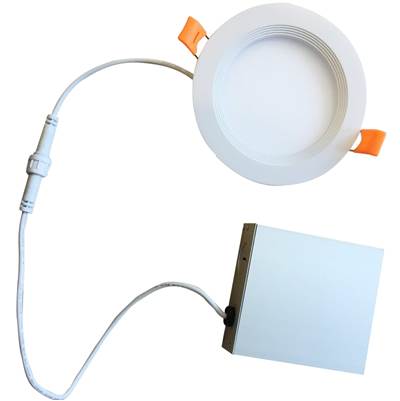 Bulbrite 7W 3" Recessed Downlight Trim - Baffle - 3000K - Dimmable in White