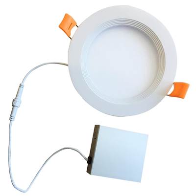 Bulbrite 18W 8" Recessed Downlight Trim - Baffle - 3000K - Dimmable in White
