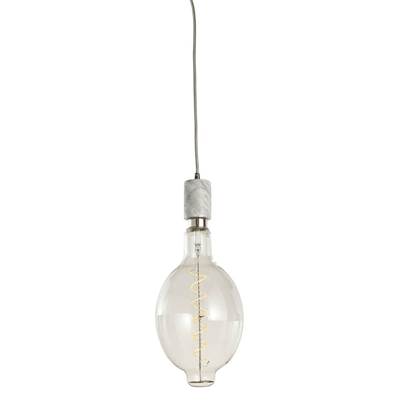 Bulbrite Natural Marble Pendant - 4W Led BT Grand 2200K Filament in White