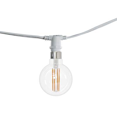 Bulbrite Dimmable String Light - 15 Sockets - E12 Base - 4W G16 LED in White