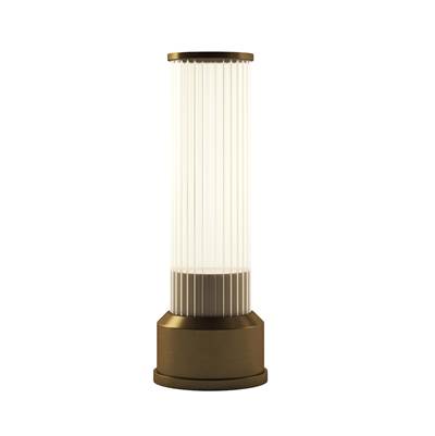 Bulbrite Candlestick Cordless Table Lamp in Brushed Brass