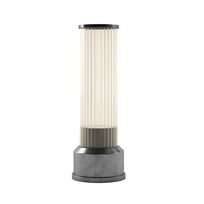 Bulbrite Candlestick Cordless Table Lamp in Brushed Pewter