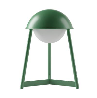 Bulbrite Helmet Cordless Table Lamp in Moss