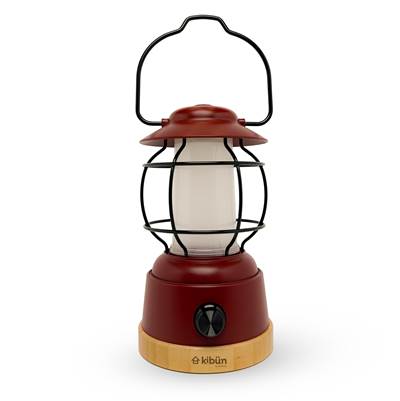 Bulbrite Smores Cordless Table Lamp in Rust Red