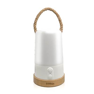 Bulbrite Groove Plus Cordless Table Lamp - Bluetooth/RGB in White