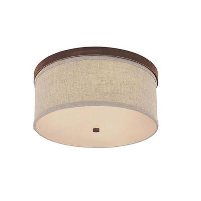 Capital Lighting Midtown 3-Light Flush Mount in Brushed Bronze