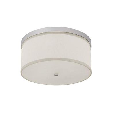 Capital Lighting Midtown 3-Light Flush Mount in Matte Nickel