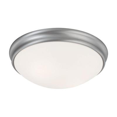 Capital Lighting 2-Light Flush Mount in Matte Nickel