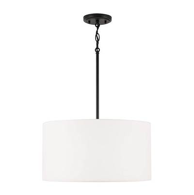 Capital Lighting Alan 3-Light Pendant in Matte Black
