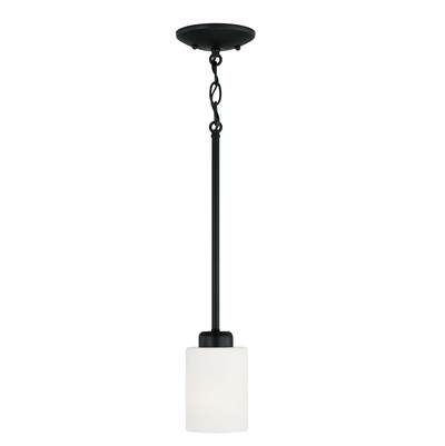 Capital Lighting Dixon 1-Light Pendant in Matte Black