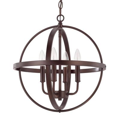Capital Lighting HomePlace 4-Light Cage Pendant in Bronze