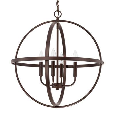 Capital Lighting HomePlace 4-Light Cage Pendant in Bronze