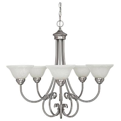 Capital Lighting Hometown 5-Light Chandelier in Matte Nickel