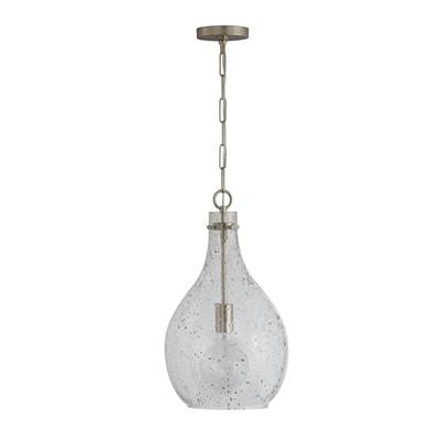 Capital Lighting 1 Light Pendant in Brushed Nickel