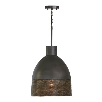 Capital Lighting Sana 1 Light Pendant in Grey Iron