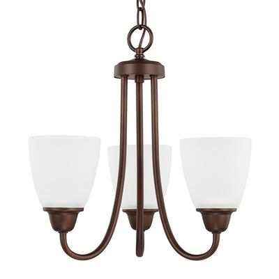 Capital Lighting Trenton 3-Light Mini Chandelier in Bronze