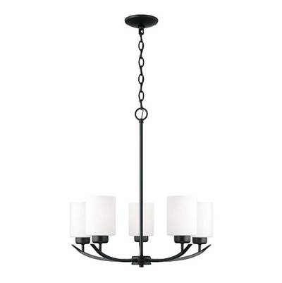 Capital Lighting Dixon 5-Light Chandelier in Matte Black