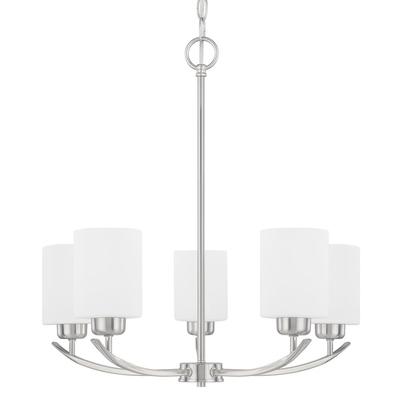 Capital Lighting Dixon 5-Light Chandelier - Single Tier in Brushed Nickel