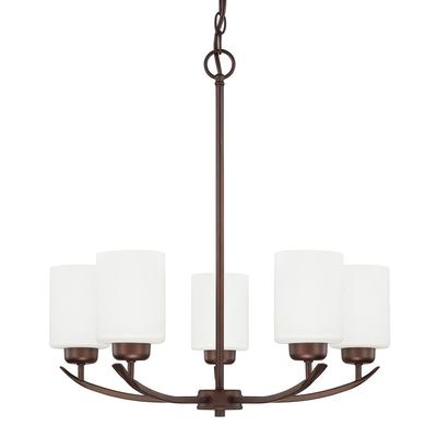 Capital Lighting Dixon 5-Light Chandelier - Single Tier in Bronze