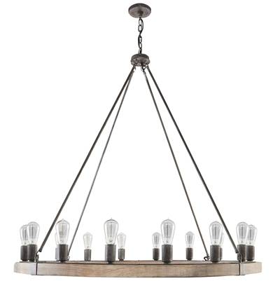 Capital Lighting 16-Light Chandelier - Single Tier in Urban Wash