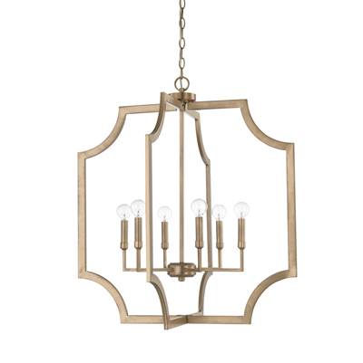 Capital Lighting Foyer - 6-Light in Aged Brass