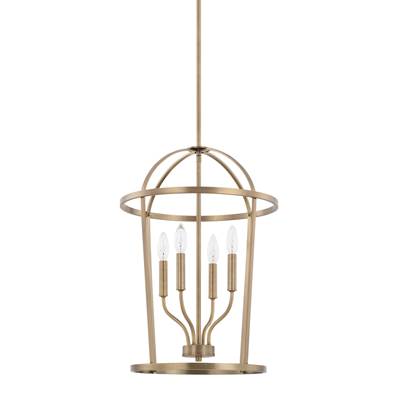 Capital Lighting Homeplace Foyer - 4-Light in Aged Brass
