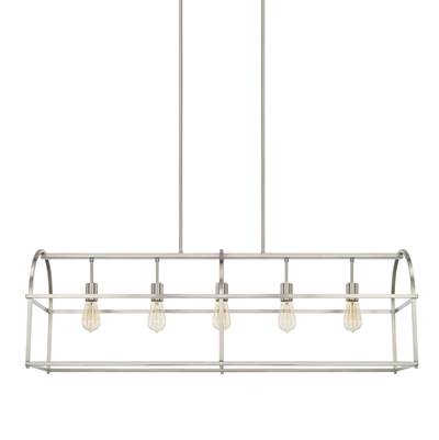 Capital Lighting Homeplace 5-Light Island Pendant in Brushed Nickel