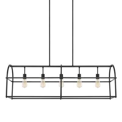 Capital Lighting Homeplace 5-Light Island Pendant in Matte Black