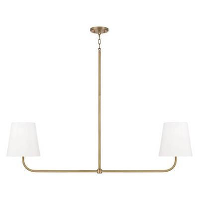 Capital Lighting Brody 2-Light Island Pendant in Aged Brass