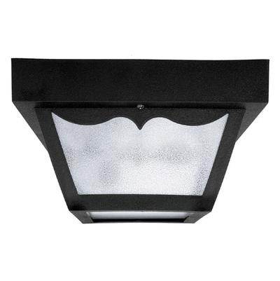 Capital Lighting 1 Light Outdoor Poly Ceiling Fixture in Black