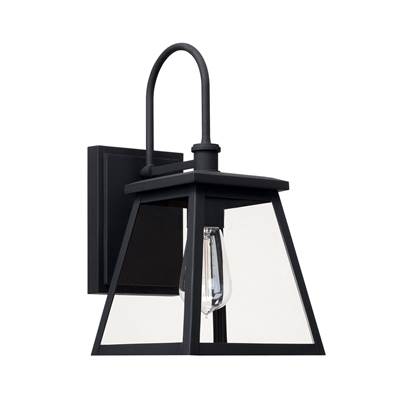 Capital Lighting Belmore 1-Light Outdoor Wall Lantern in Black