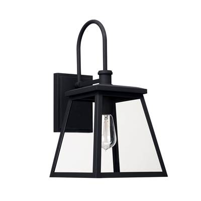 Capital Lighting Belmore 1-Light Outdoor Wall Lantern in Black