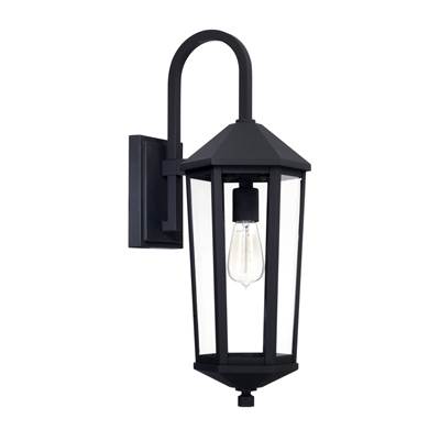 Capital Lighting Ellsworth 1-Light Outdoor Wall Lantern in Black