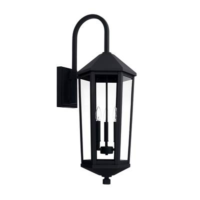 Capital Lighting Ellsworth 3-Light Outdoor Wall Lantern in Black