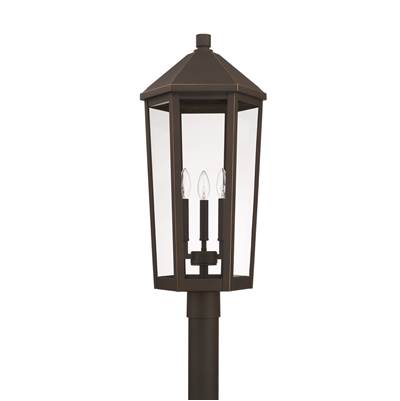 Capital Lighting Ellsworth Post Lantern - 3-Light in Oiled Bronze