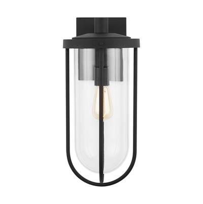 Capital Lighting Corbin 1-Light Wall Mount Lantern in Black