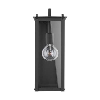 Capital Lighting Hunt 1-Light Wall Mount Lantern in Black