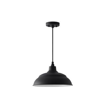 Capital Lighting RLM 1 Light Warehouse Shade in Black