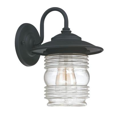 Capital Lighting Creekside 1-Light Wall Lantern in Black