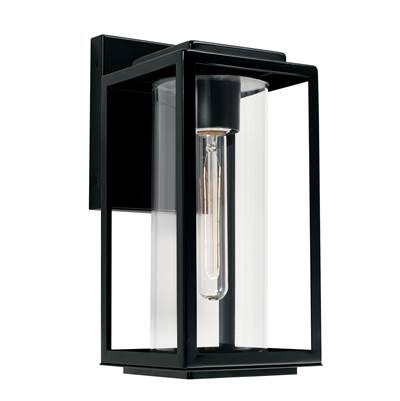 Capital Lighting Kessler 1-Light Wall Lantern in Matte Black