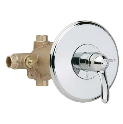 Chicago Faucets Thermostatic-Pressure Shower Valve Only - Complete