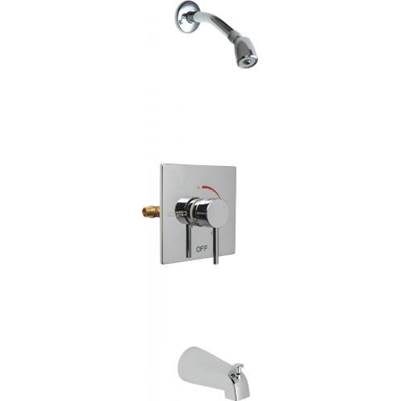 Chicago Faucets Square Trim Thermostatic Tub and Shower Valve