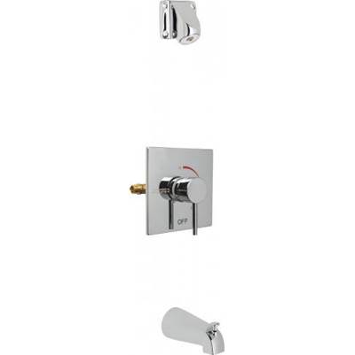 Chicago Faucets Square Trim Thermostatic Tub and Shower Valve