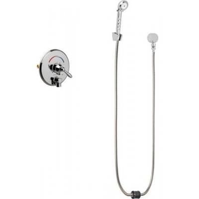 Chicago Faucets Round Trim Thermostatic Shower Valve with Automatic Drain