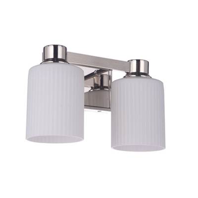 Craftmade Bretton 2-Light Vanity in Polished Nickel