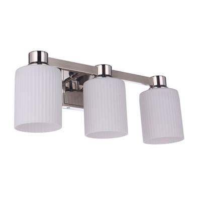 Craftmade Bretton 3-Light Vanity in Polished Nickel