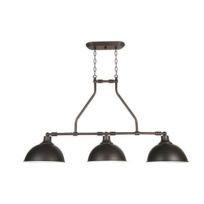 Craftmade Timarron 3-Light Island Pendant in Aged Bronze Brushed