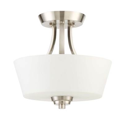 Craftmade Grace 2 Light Convertible Semi-Flush in Brushed Polished Nickel