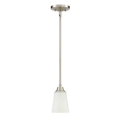 Craftmade Grace 1 Light Mini Pendant in Brushed Polished Nickel